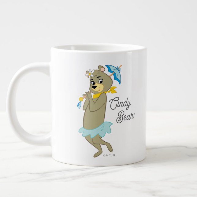 Cindy Bear Holding Parasol Giant Coffee Mug (Left)