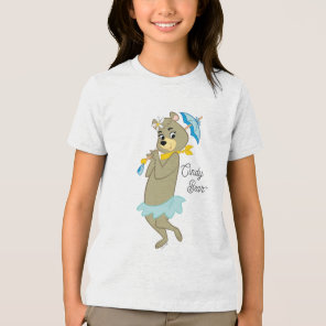 Cindy Bear Holding Parasol Tri-Blend Shirt