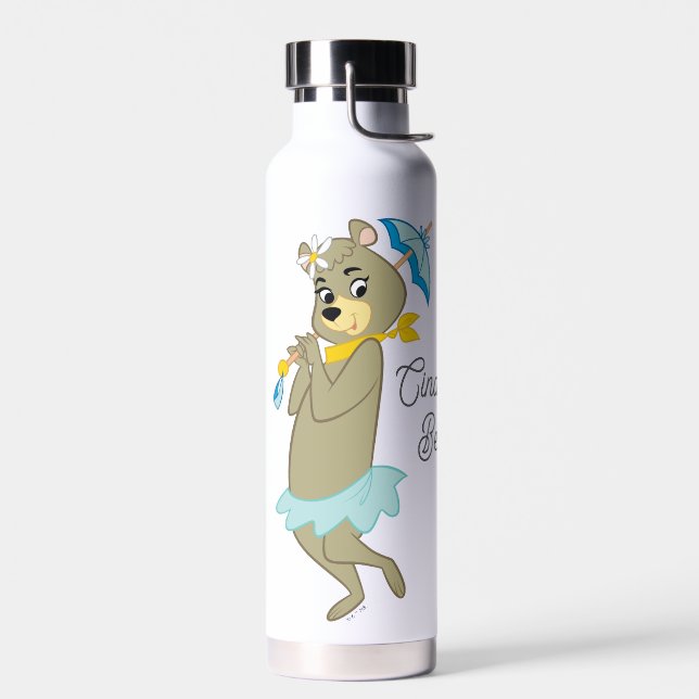 Cindy Bear Holding Parasol Water Bottle (Left)