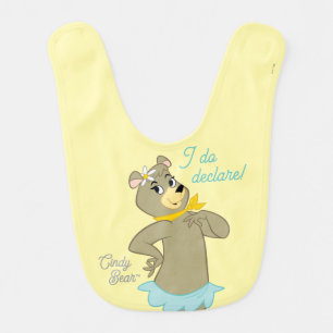 Cindy Bear Playful Pose Baby Bib