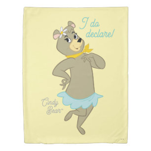 Cindy Bear Playful Pose Duvet Cover