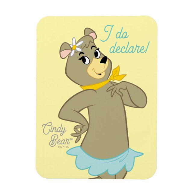 Cindy Bear Playful Pose Magnet (Vertical)