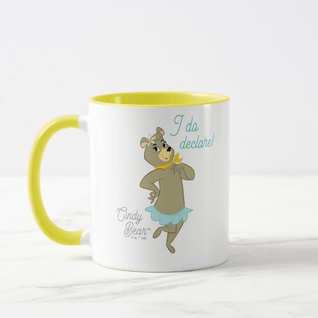 Cindy Bear Playful Pose Mug (Left)