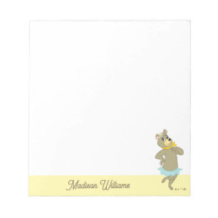 Cindy Bear Playful Pose Notepad
