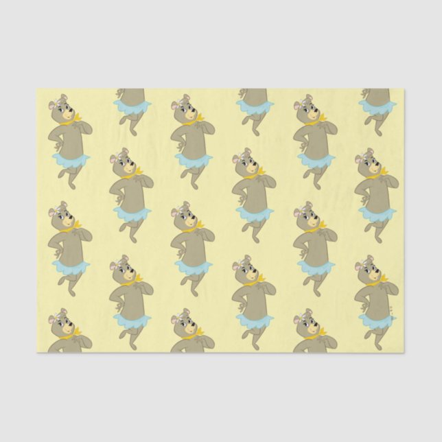 Cindy Bear Playful Pose Tissue Paper (Front)