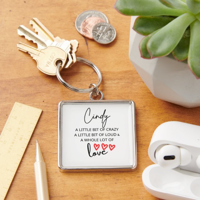 Cindy Colorful Love Keychain (Desk)