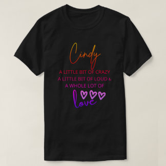 Cindy Colorful Love T-Shirt
