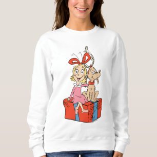 Cindy Lou Who and Max on a Present Sweatshirt