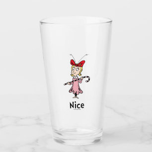 Cindy Lou Who Candy Cane Glass