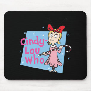Cindy Lou Who Candy Cane T Shirt Mouse Pad