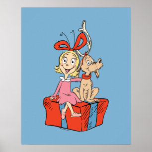 Cindy Lou Who & Max Christmas Gift Poster