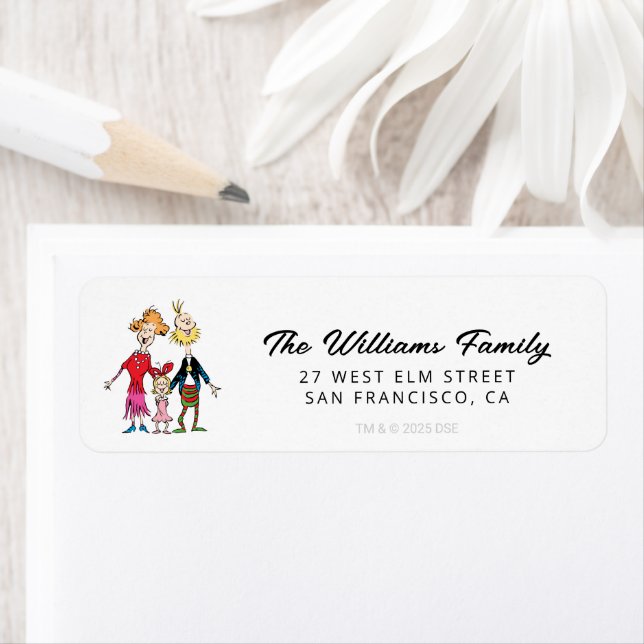 Cindy Lou Who's Family Portrait Label (Insitu)