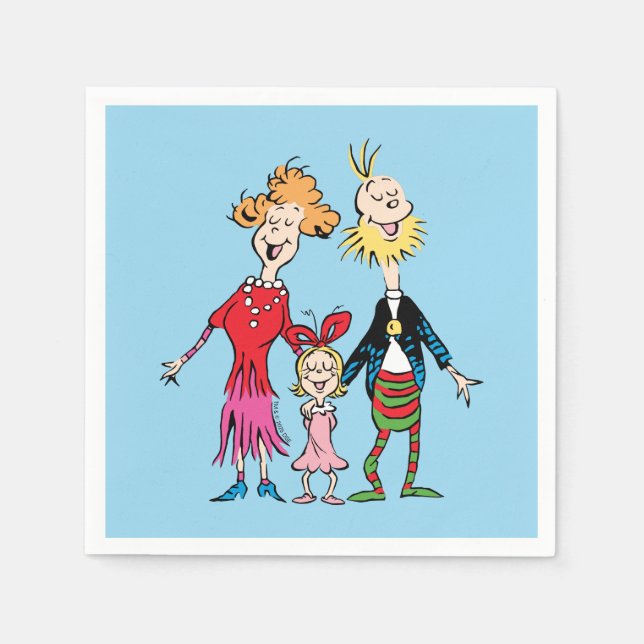 Cindy Lou Who's Family Portrait Napkins (Front)