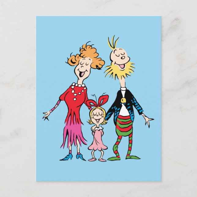 Cindy Lou Who's Family Portrait Postcard (Front)