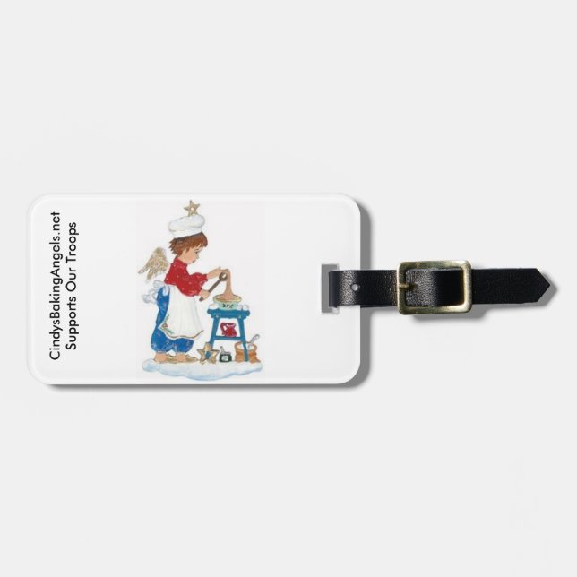 Cindy's Baking Angels Luggage Tag! Luggage Tag (Front Horizontal)