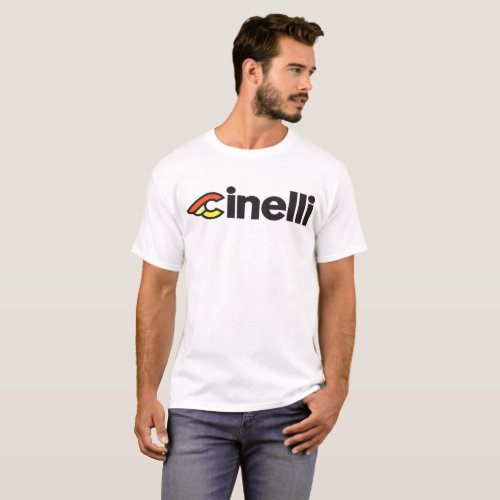 Cinelli Vintage Style Logo Cycling Campagnolo Clas T_Shirt