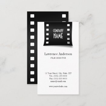 Cinema Film Strip Videographer Business Card by BluePlanet at Zazzle