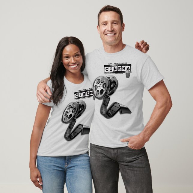*[CINEMA]* Logo with Film Reel T-Shirt (Unisex)