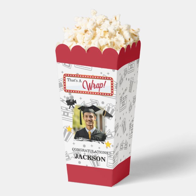 Cinema Lover Graduation Party Favor Boxes (Popped)