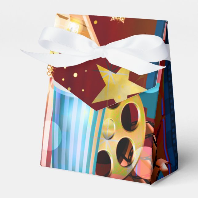Cinema Movies Movie Night Birthday Party Favor Boxes (Front Side)
