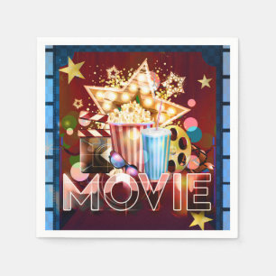 Cinema Movies Movie Night Birthday Party Napkins