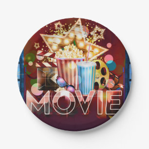 Cinema Movies Movie Night Birthday Party Paper Plates