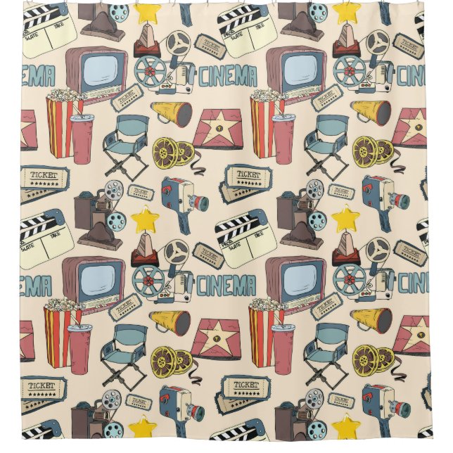 Cinema Pattern Shower Curtain