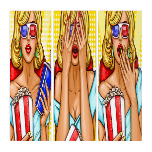 Cinema Pop Art Triptych