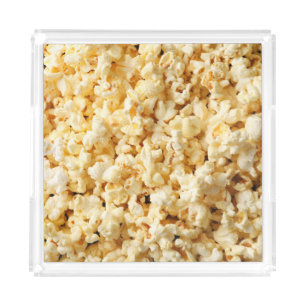 Cinema Popcorn Full Background. Acrylic Tray