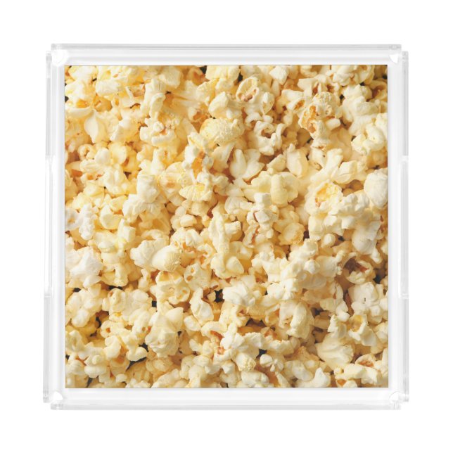 Cinema Popcorn Full Background. Acrylic Tray (Front)