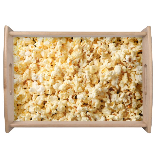 Cinema Popcorn Full Background. Serving Tray (Front)