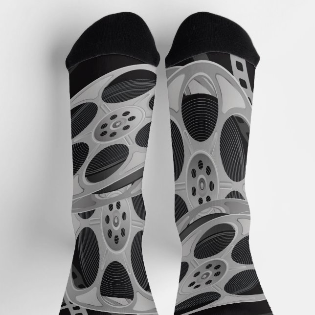 "CINEMA Reels" Grey Socks (Top)