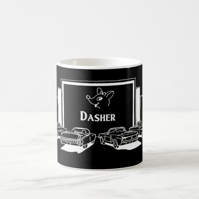 Cinema Reindeer - Dasher Coffee Mug (Center)