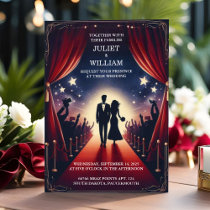 Cinema Retro Movie Ticket Most Popular Wedding Invitation