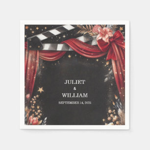 Cinema Retro Movie Ticket Most Popular Wedding Napkins