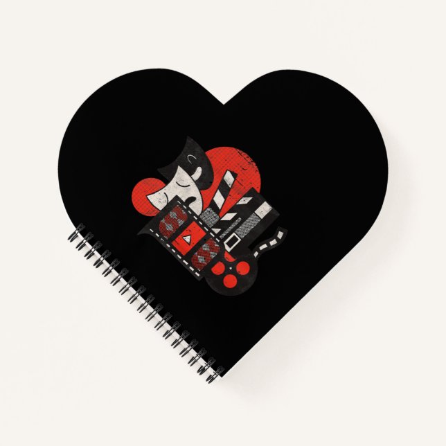 Cinema Theater Actor Or Lover Gift Notebook (Front)