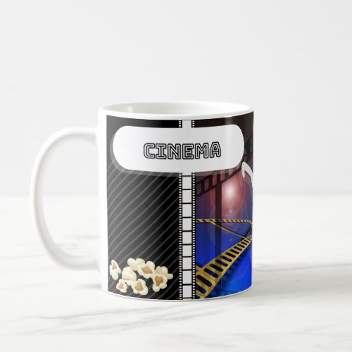 Cinema  Theatre Popcorn Glasses Mug