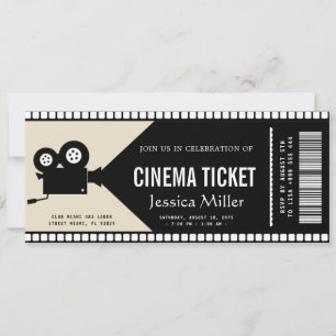 cinema ticket Invitation