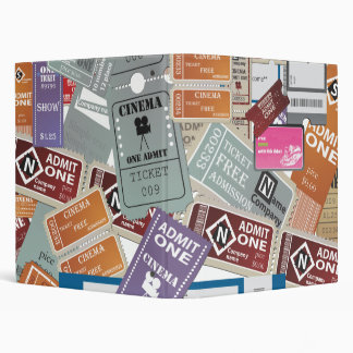Cinema Ticket's 3 Ring Binder