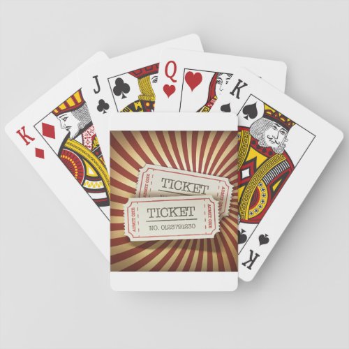 Cinema Tickets Playing Cards