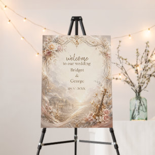 Cinematic Blush Rose Orchestra Wedding Luxe Foam Board