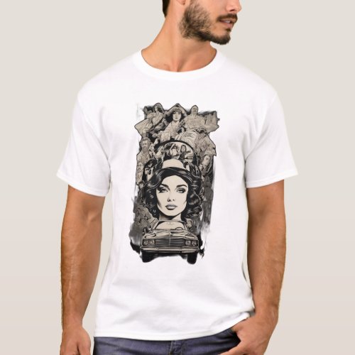 Cinematic Classics Collection Iconic Movie Poster T_Shirt