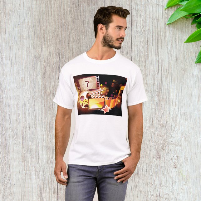 Cinematic Film Reel and Clapperboard T-Shirt (Creator Uploaded)