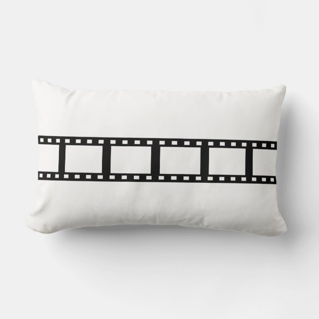 Cinematic Film Strip Lumbar Pillow (Front)