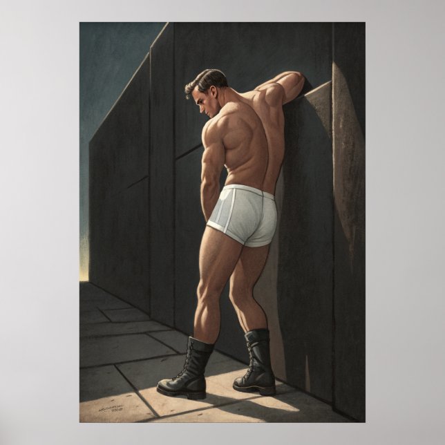 Cinematic guy on the wall poster (Front)