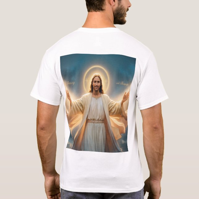cinematic image of jesus  T-Shirt (Back)