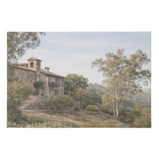 Cinematic Mist Villa, Toledo Spain Faux Canvas Print