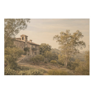 Cinematic Mist Villa, Toledo Spain Wood Wall Art
