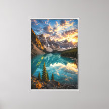 Cinematic Moraine Lake Canada Mountain Landscape