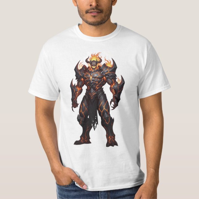 Cinematic Obsidian Armor T-Shirt (Front)